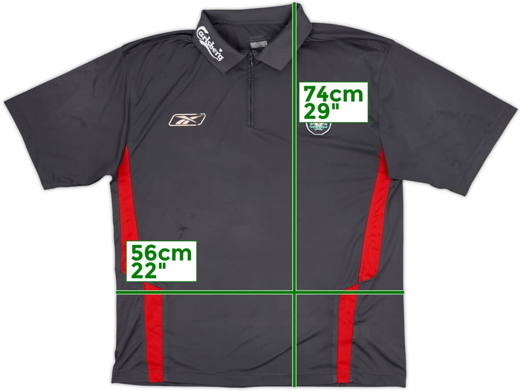 2004-05 Liverpool Reebok 1/4 Zip Polo Shirt - 5/10 - (L)