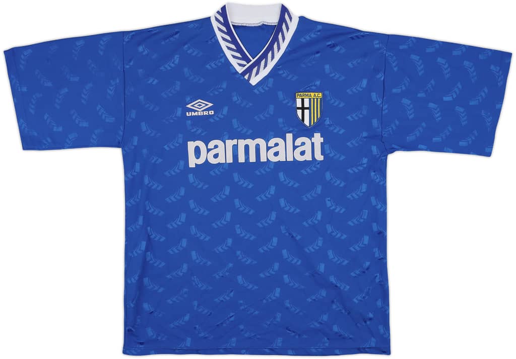 1990-91 Parma Umbro Training Shirt - 6/10 - (L)