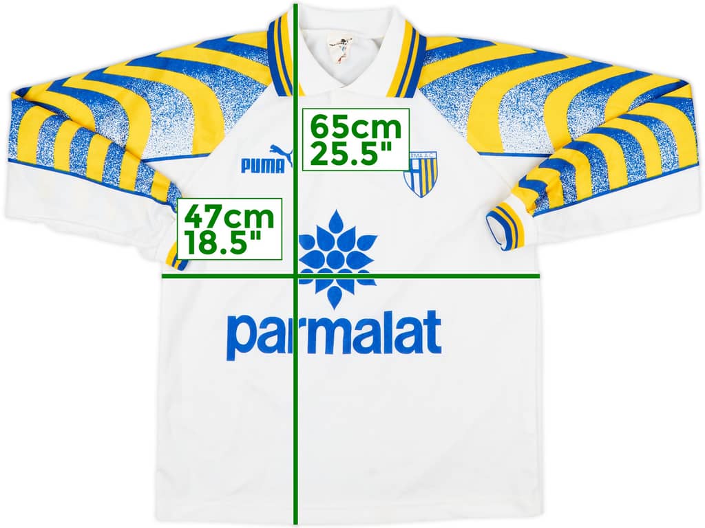 1995-97 Parma Home L/S Shirt - 7/10 - (XS)