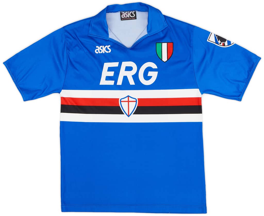 1991-92 Sampdoria Home Shirt - 9/10 - (S)
