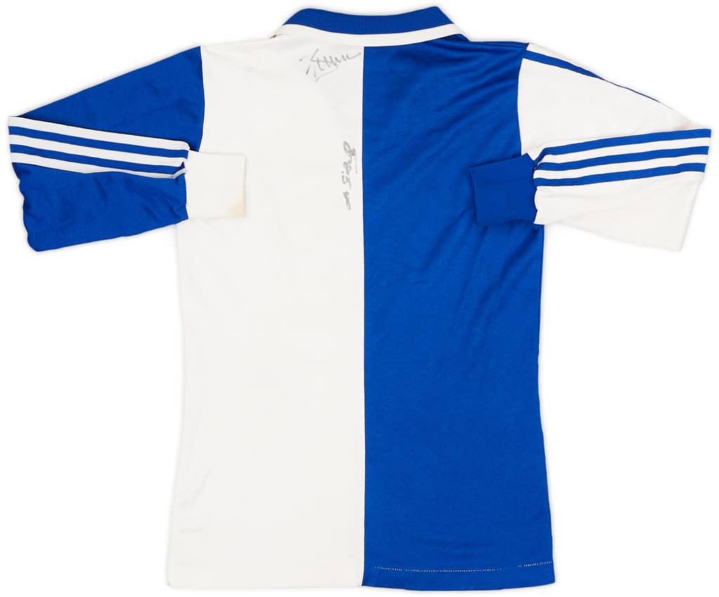 1980-85 Grasshoppers Signed Home L/S Shirt - 6/10 - (S)