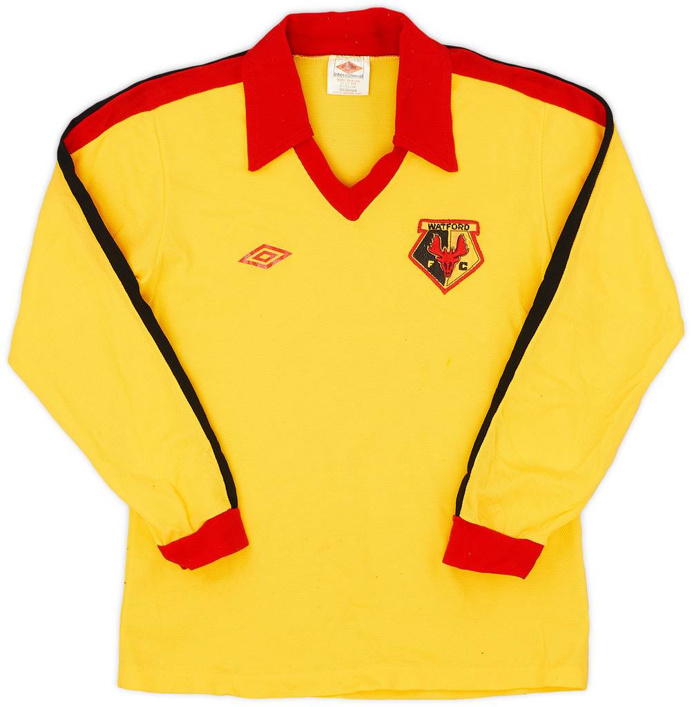 1978-82 Watford Home L/S Shirt - 9/10 - (S)