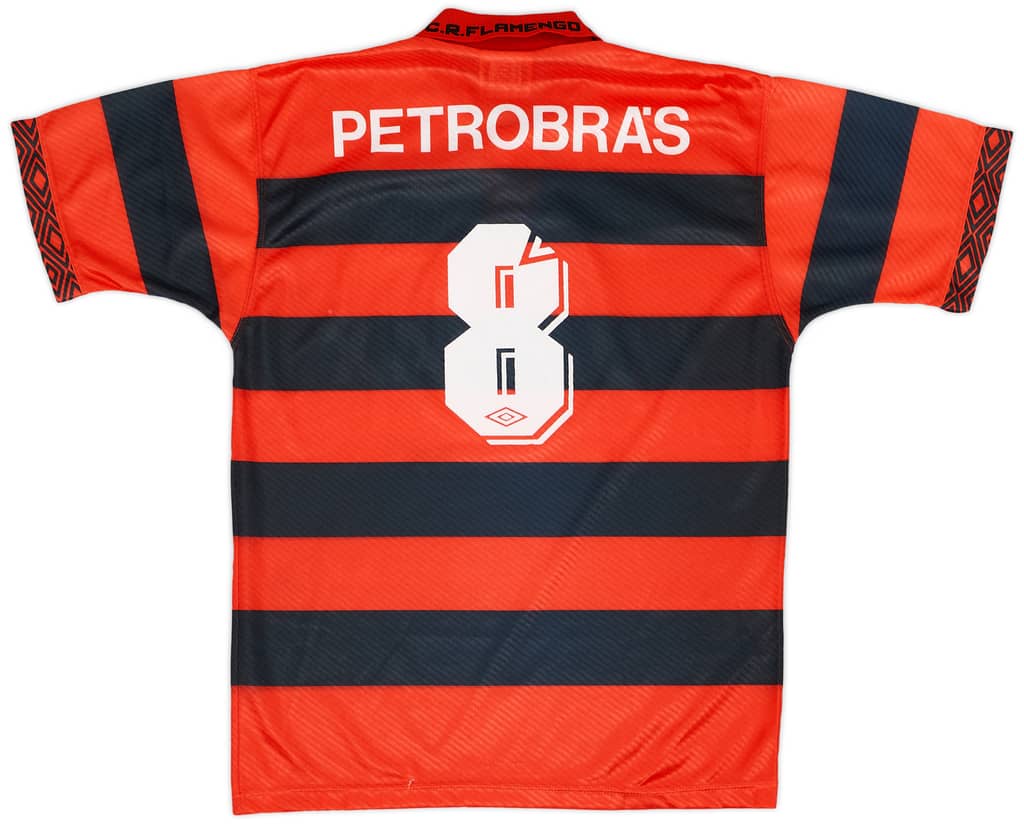 1994-95 Flamengo Centenary Home Shirt #8 - 9/10 - (L)