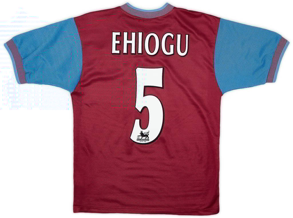 1997-98 Aston Villa Home Shirt Ehiogu #5 - 9/10 - (S)