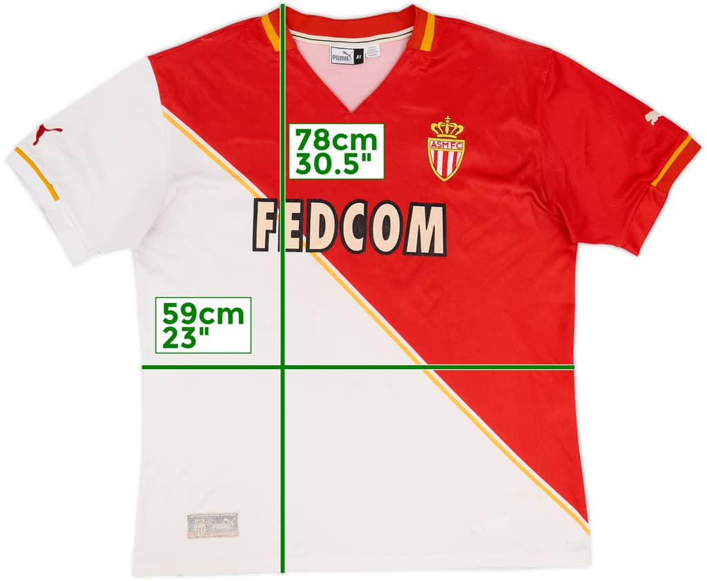 2001-02 Monaco Home Shirt - 5/10 - (XL)