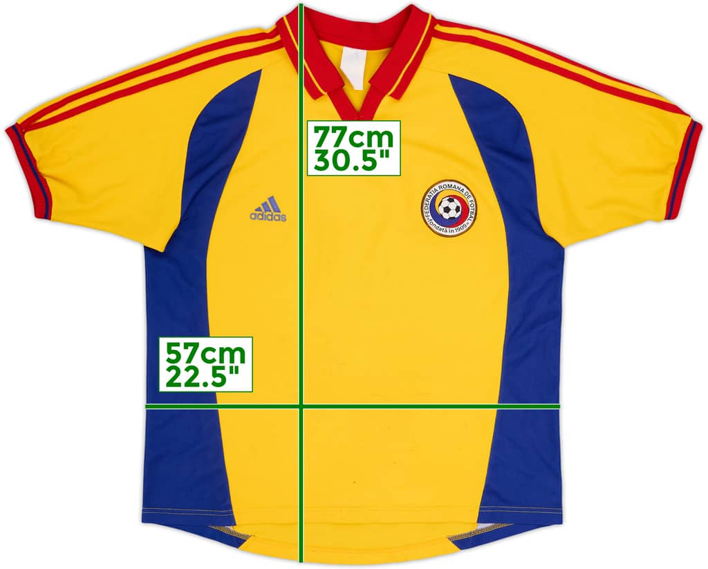 2000-02 Romania Home Shirt - 7/10 - (M)