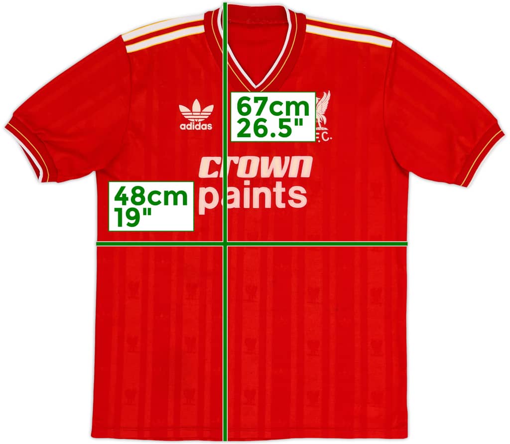 1985-87 Liverpool Home Shirt - 9/10 - (M)