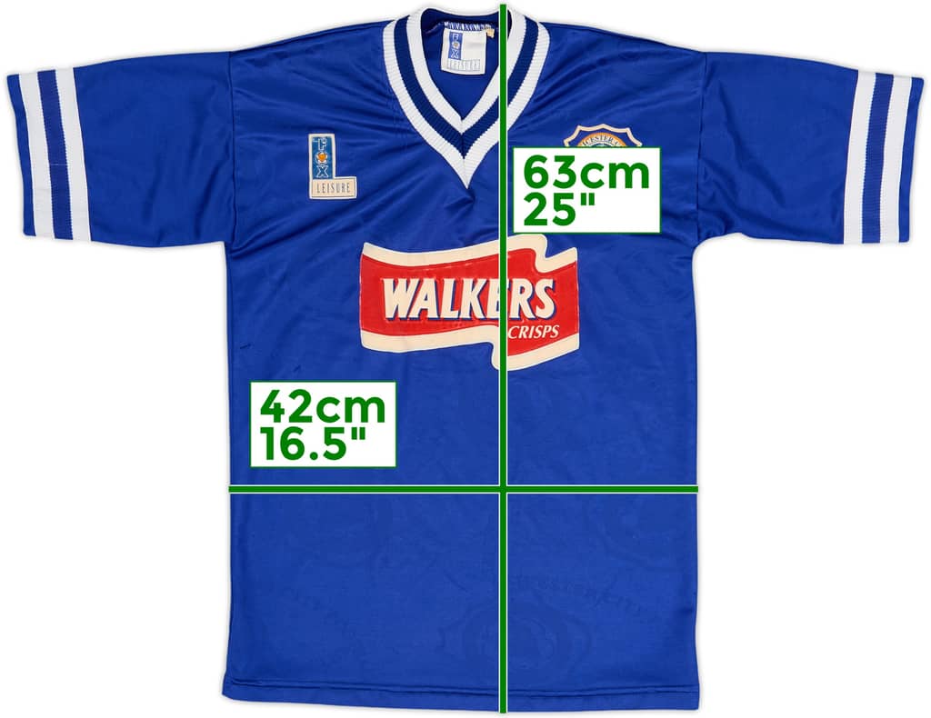 1996-98 Leicester Home Shirt - 5/10 - (M.Boys)