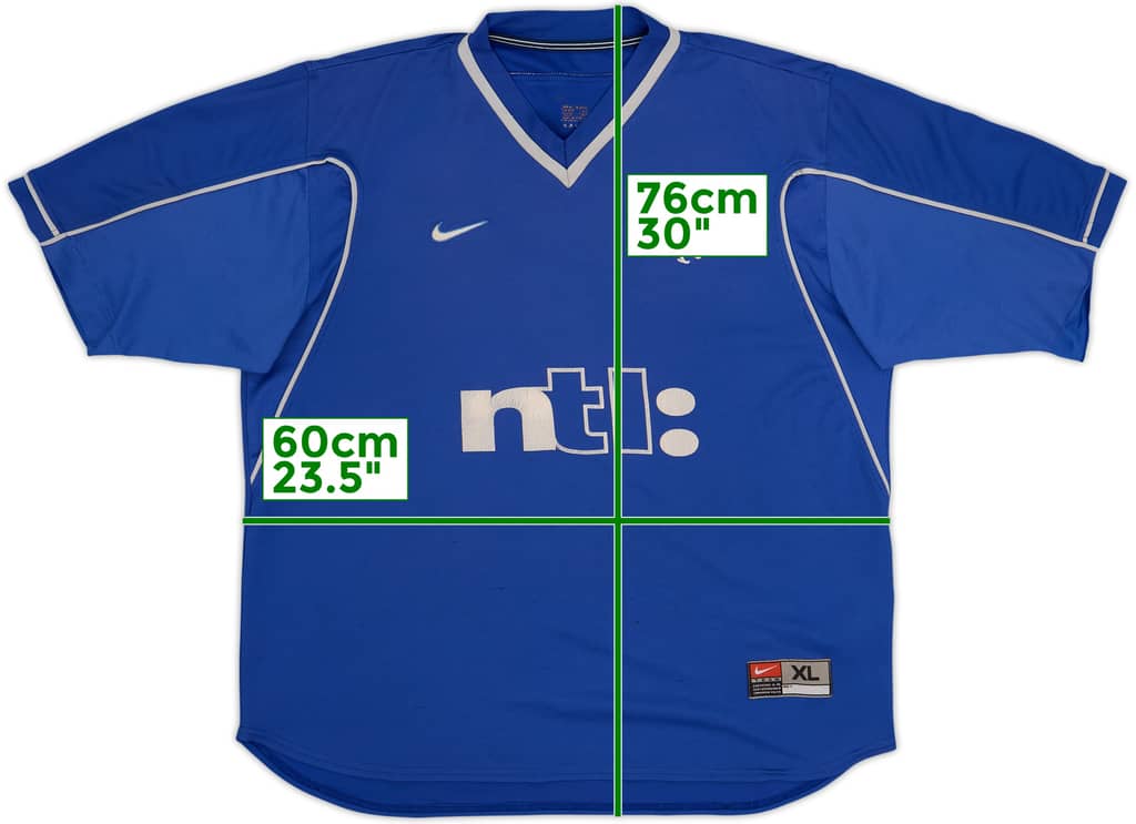 1999-01 Rangers Home Shirt - 4/10 - (XL)