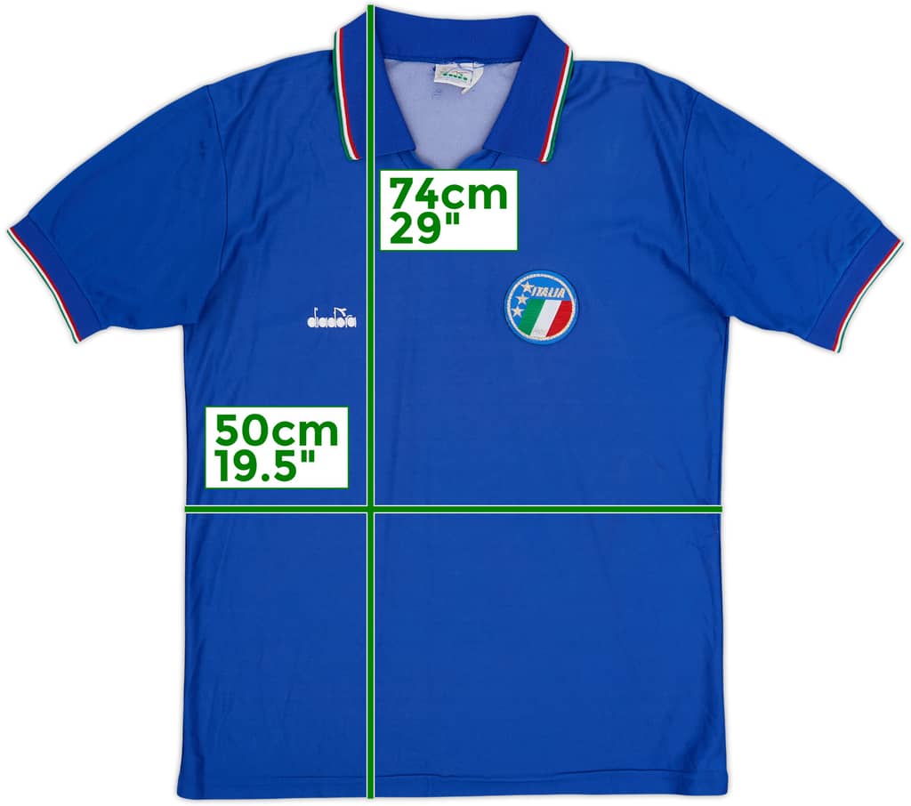 1986-91 Italia Camiseta Local - 6/10 - (M)
