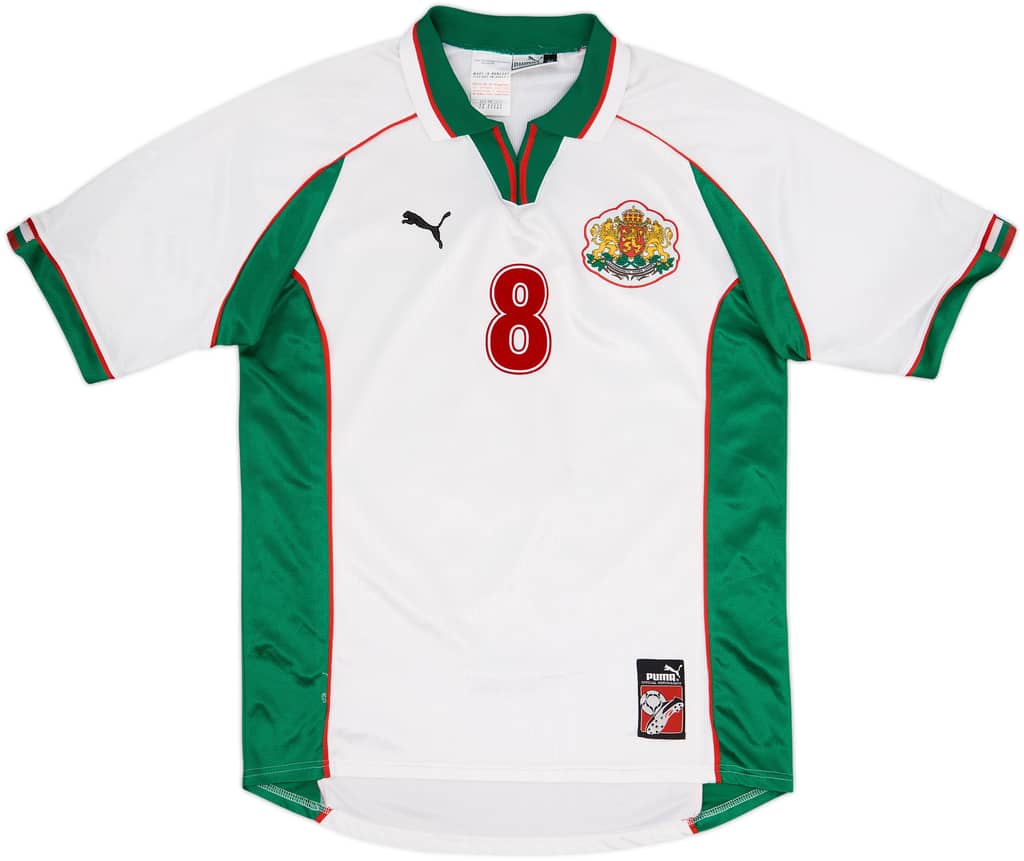 1998-00 Bulgaria Home Shirt Stoichkov #8 - 8/10 - (XL)