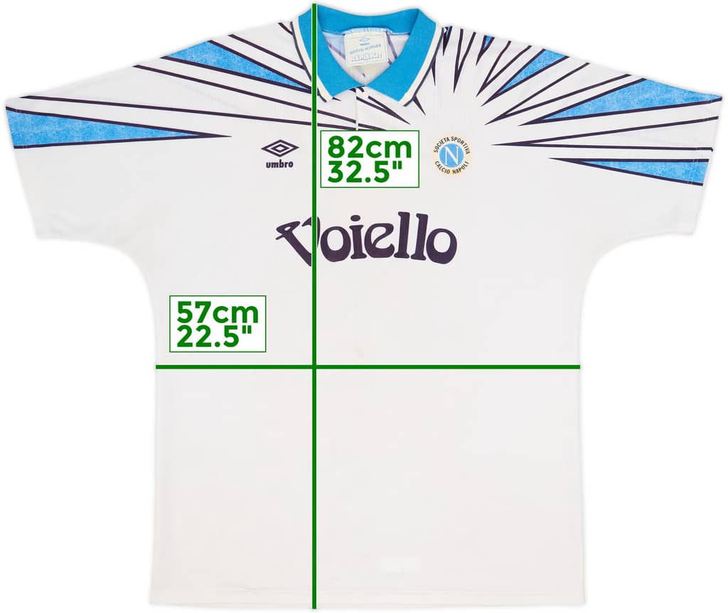 1991-93 Napoli Away Shirt - 7/10 - (XL)