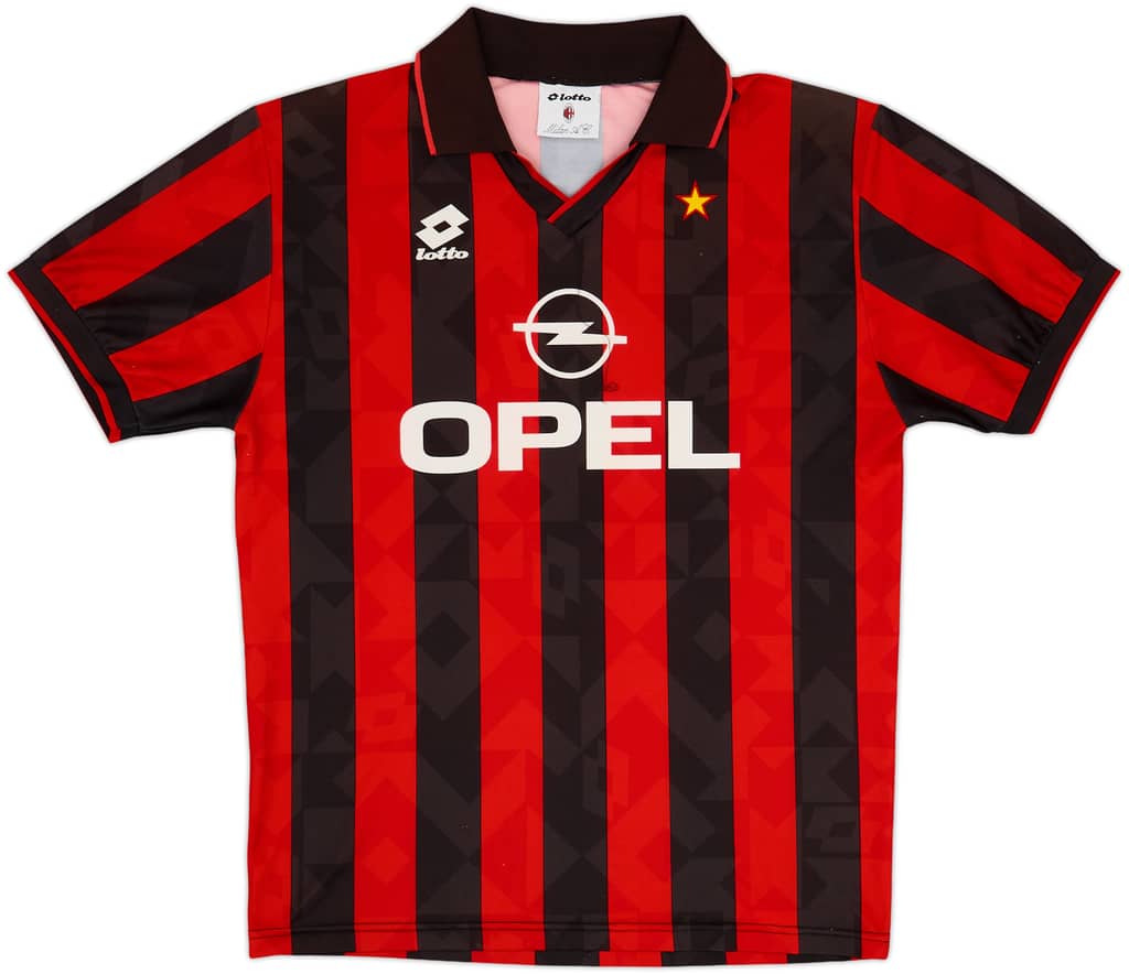 1994-95 AC Milan Home Shirt - 9/10 - (L)