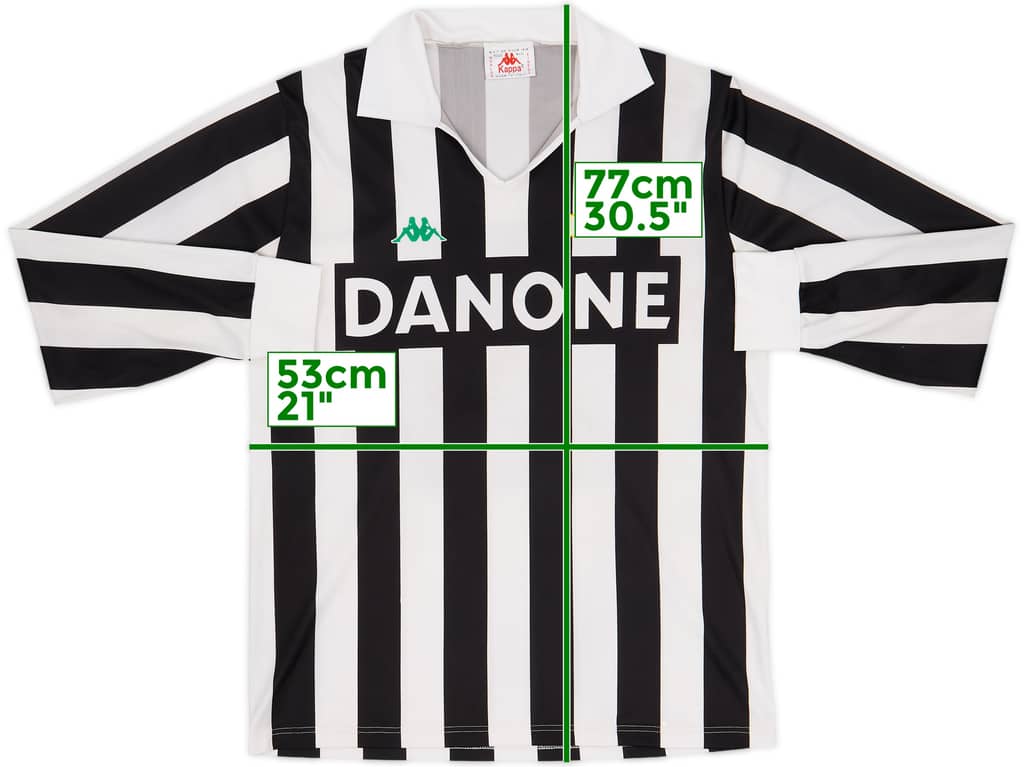 1992-94 Juventus Basic Home L/S Shirt - 9/10 - (L)