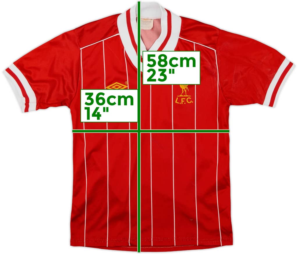 1982-85 Liverpool Home Shirt - 7/10 - (L.Boys)