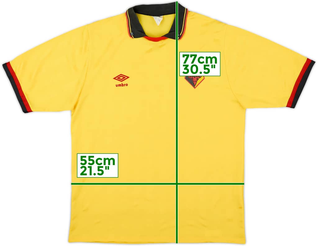 1989-91 Watford Home Shirt - 8/10 - (L)