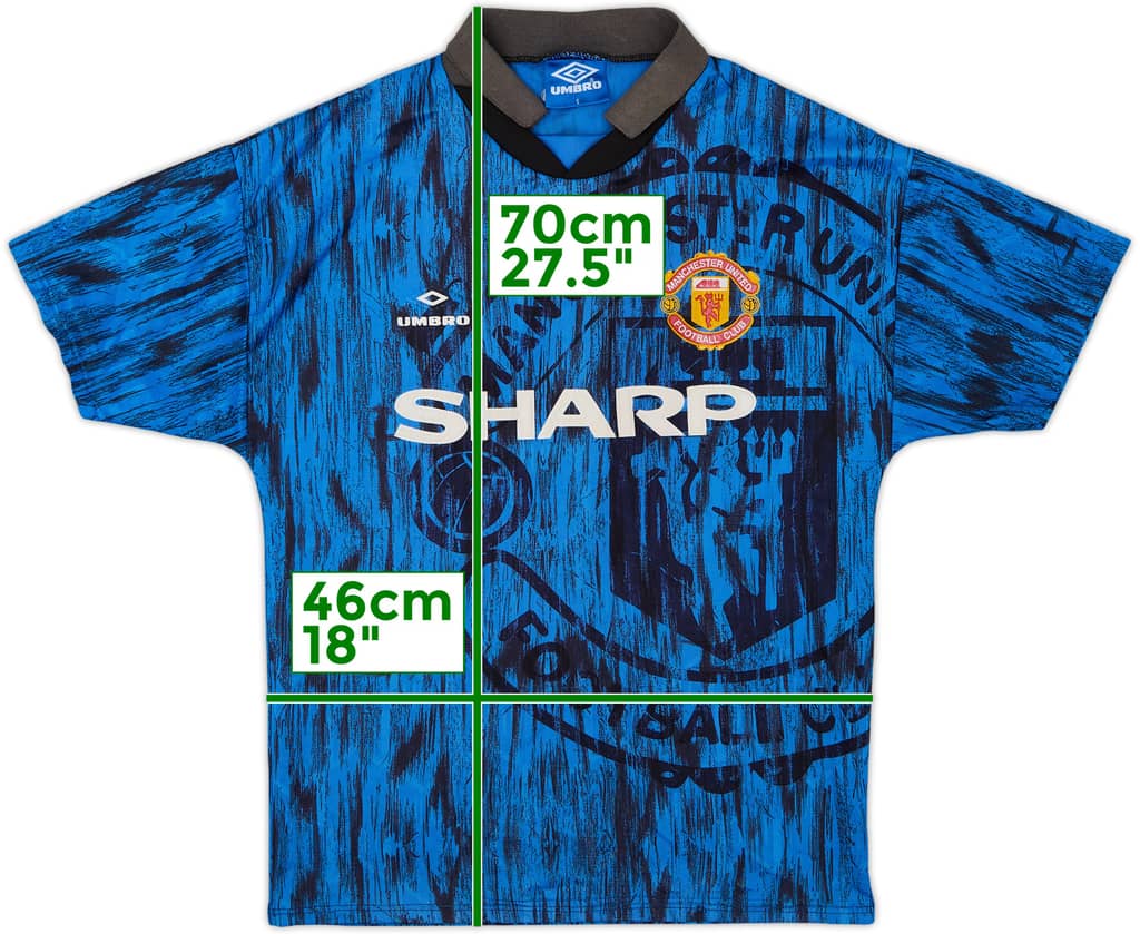1992-93 Manchester United Away Shirt - 5/10 - (S)