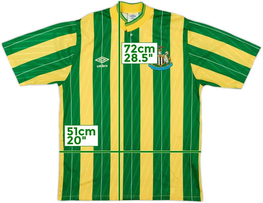 1988-90 Newcastle Away Shirt - 8/10 - (M)