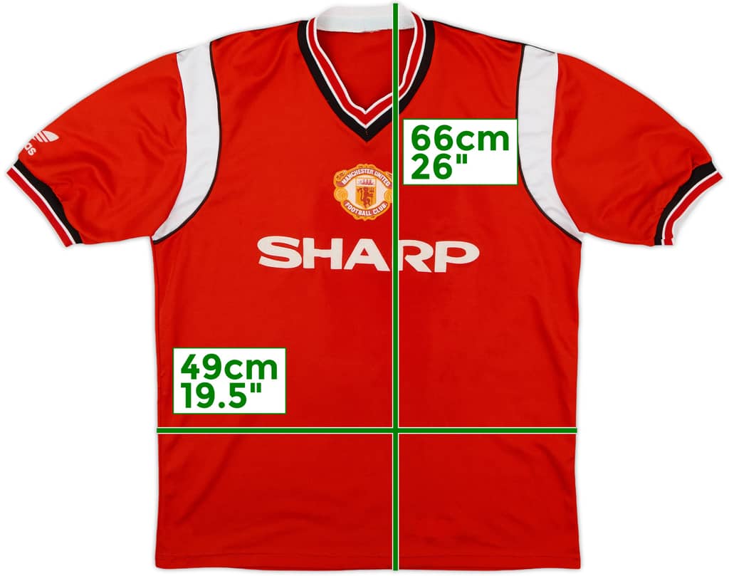 Camiseta de local del Manchester United 1984-86 - 6/10 - (M)