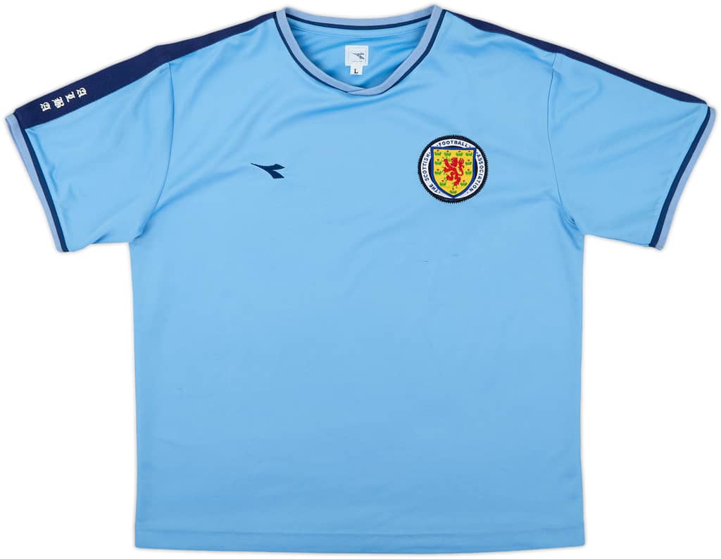 2003-04 Scotland Diadora Training Shirt - 9/10 - (L)