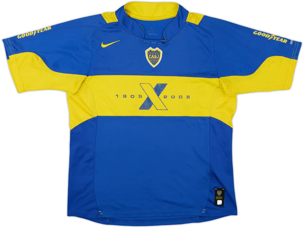 2005-06 Boca Juniors Home Shirt - 7/10 - (XL.Boys)
