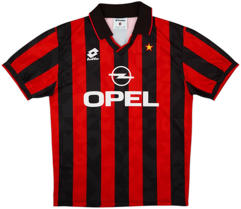 1994-95 AC Milan Home Shirt - 9/10 - (L)