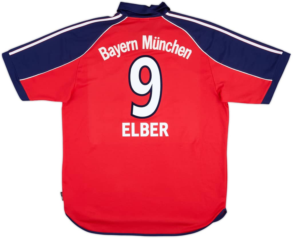 1999-01 Bayern Múnich Camiseta Local Elber #9 - 8/10 - (L)