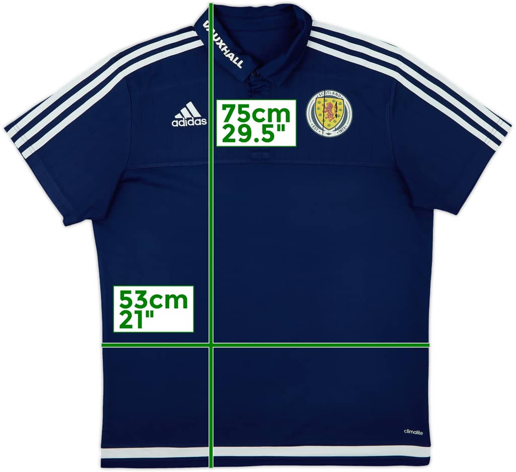 2015-16 Scotland adidas Polo Shirt - 9/10 - (L)
