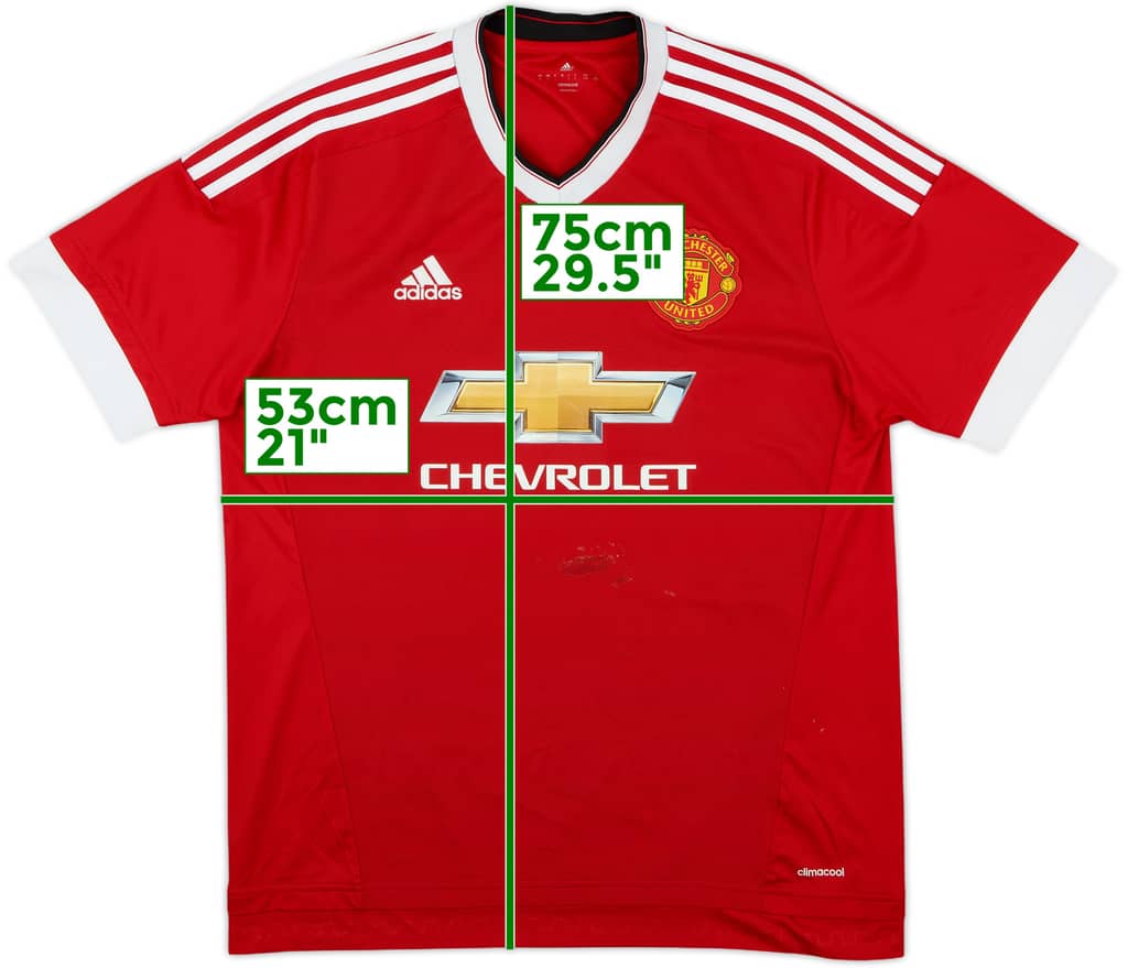 2015-16 Manchester United Camiseta Local - 5/10 - (L)