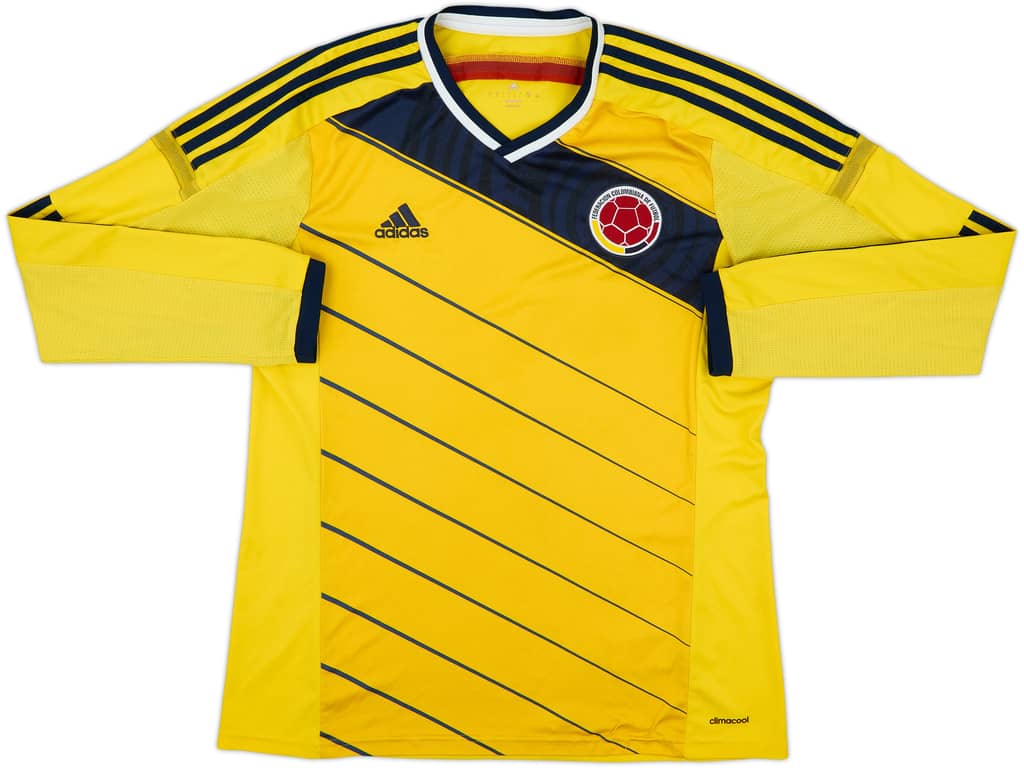 2014-15 Colombia Home L/S Shirt - 4/10 - (L)