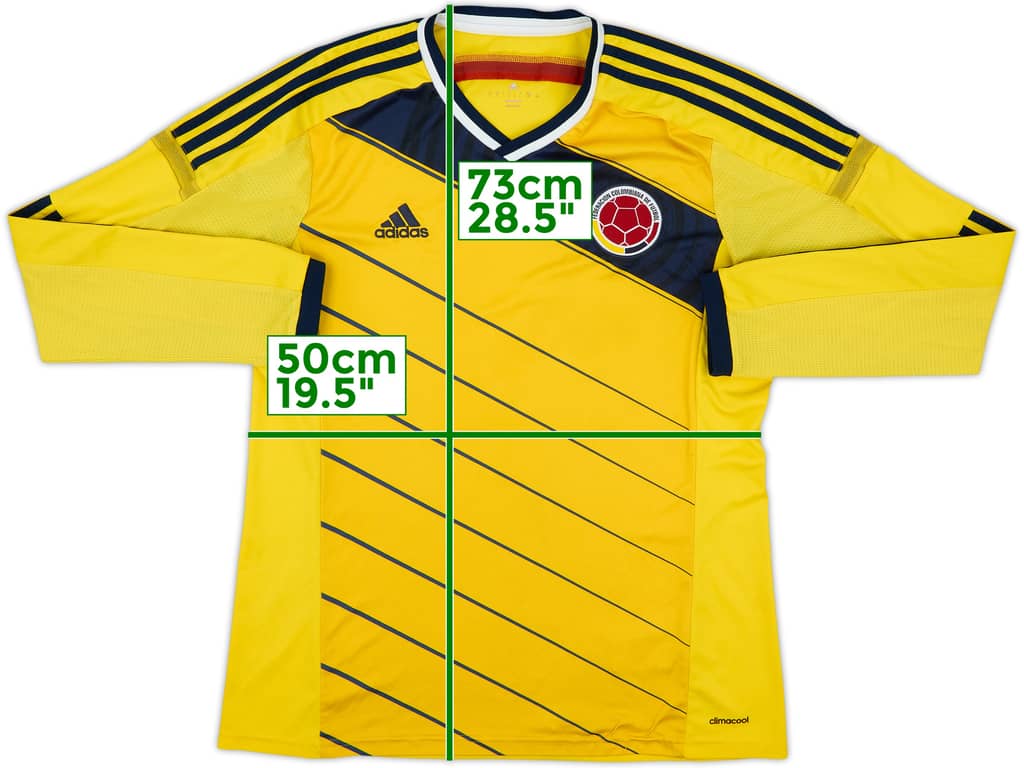 2014-15 Colombia Home L/S Shirt - 4/10 - (L)
