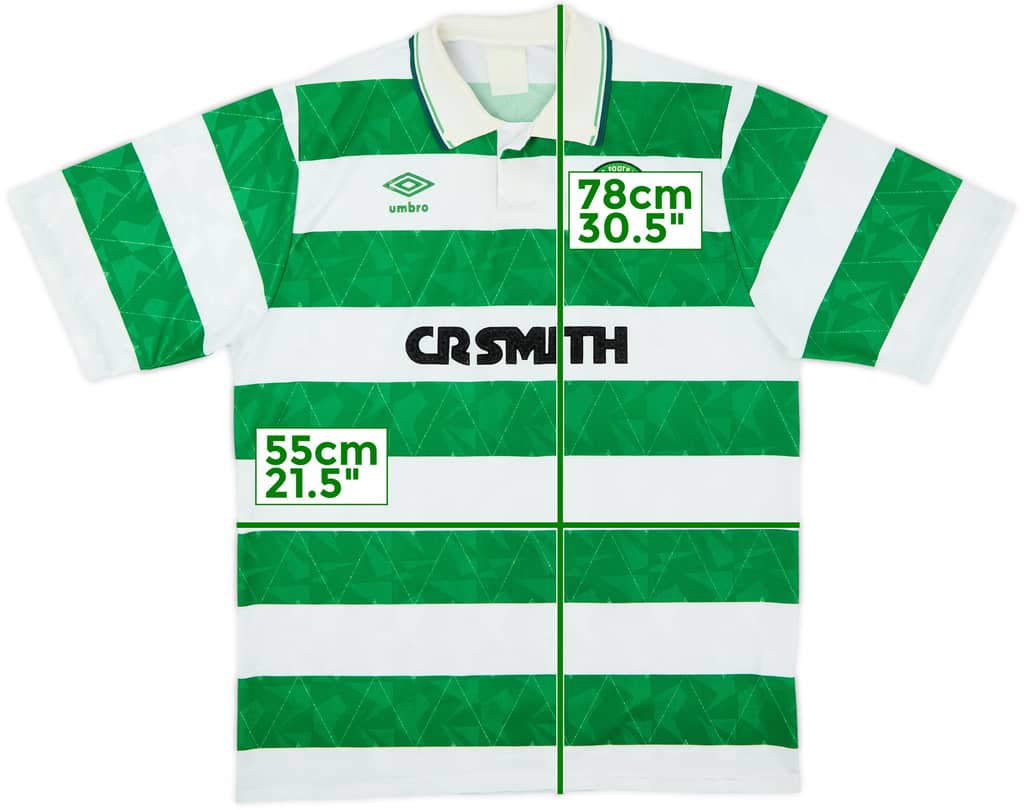 1989-91 Celtic Home Shirt - 7/10 - (L)