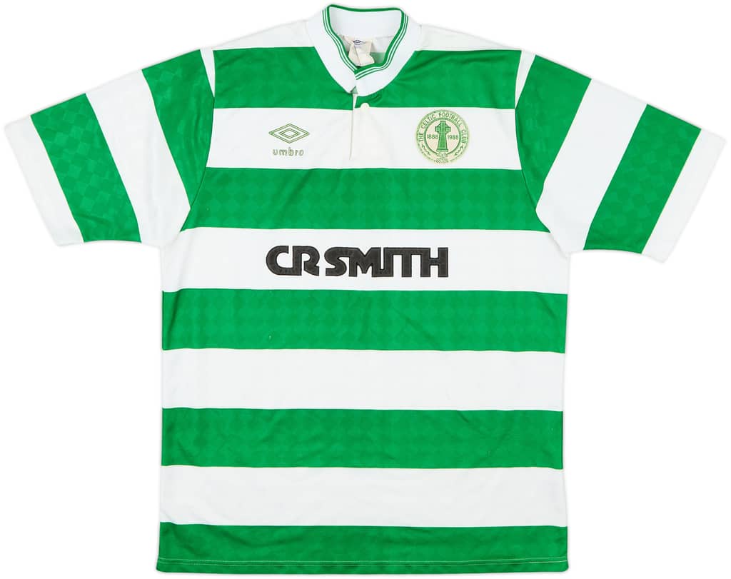 1987-89 Celtic Centenary Home Shirt - 8/10 - (S)