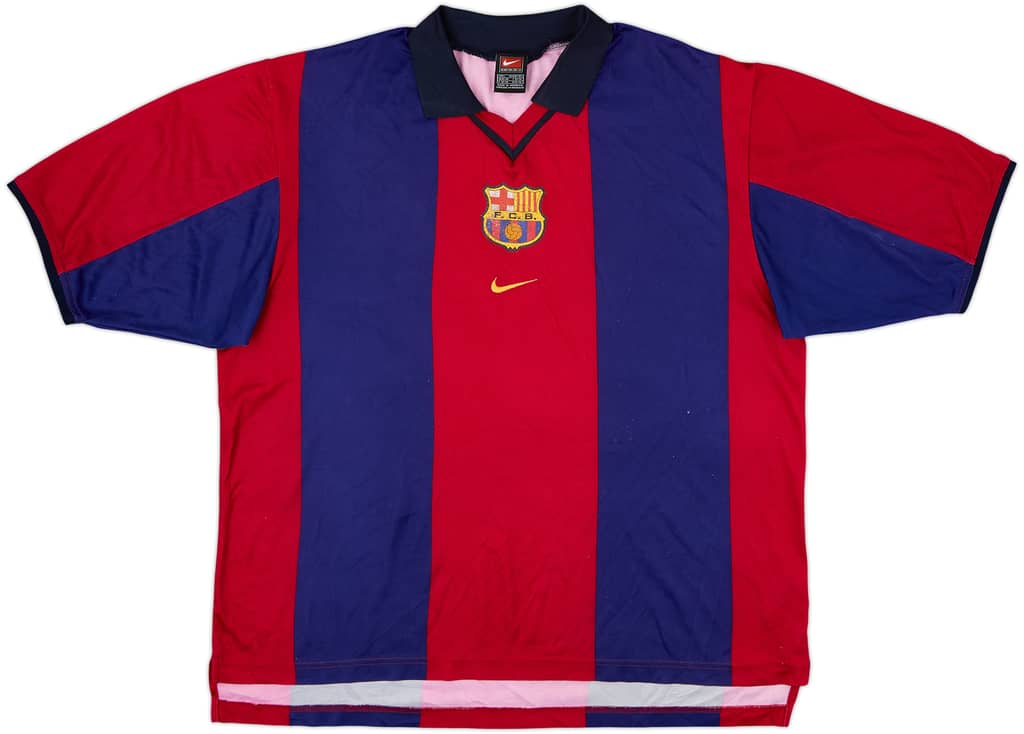 2000-01 Barcelona Basic Home Shirt - 5/10 - (L)
