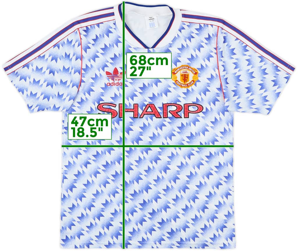 1990-92 Manchester United Away Shirt - 9/10 - (S)
