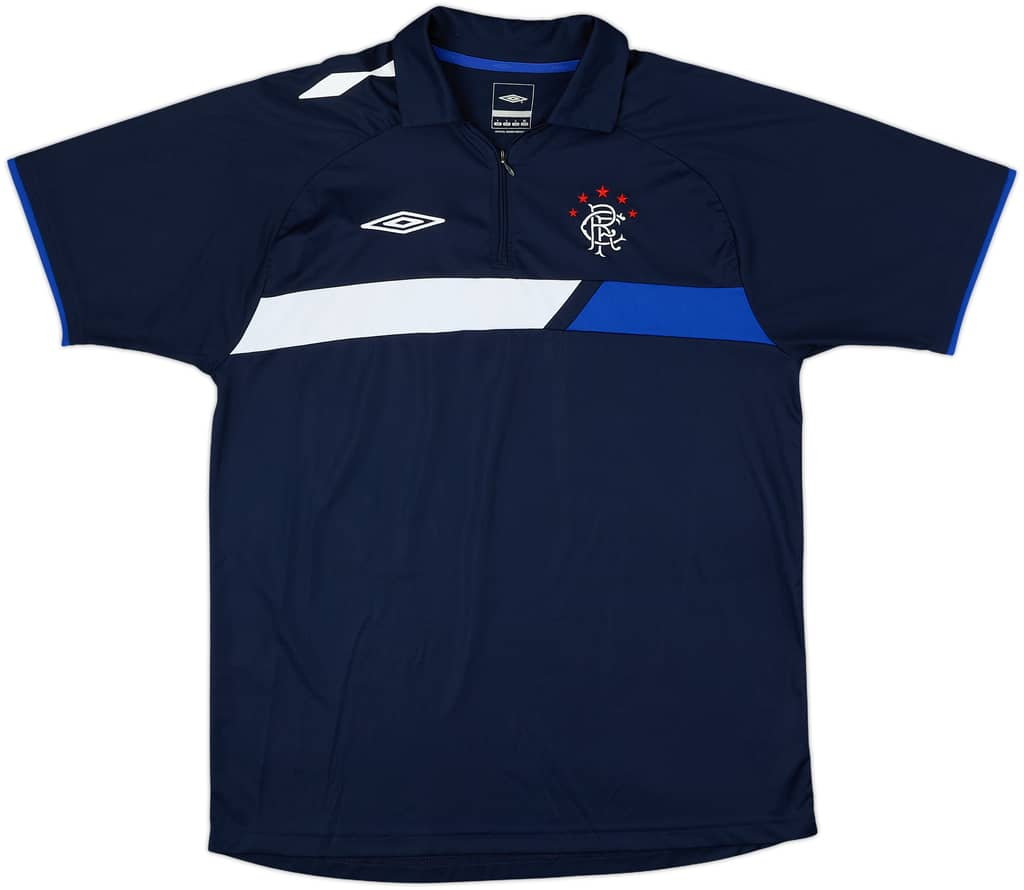 2006-07 Rangers Umbro 1/4 Zip Polo Shirt - 9/10 - (L)