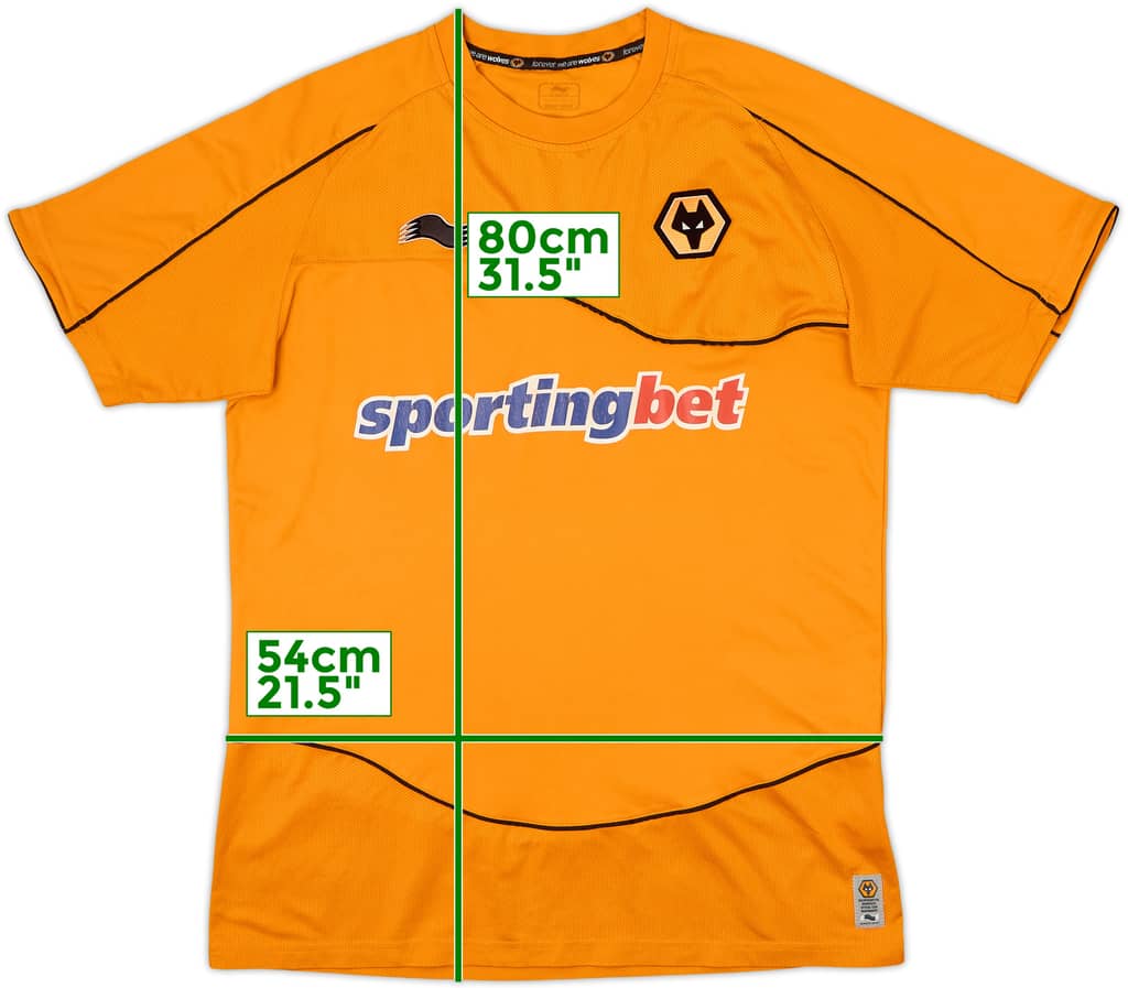 2011-12 Wolves Home Shirt - 7/10 - (XL)