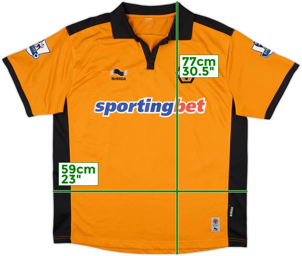 2010-11 Wolves Home Shirt - 9/10 - (XL)