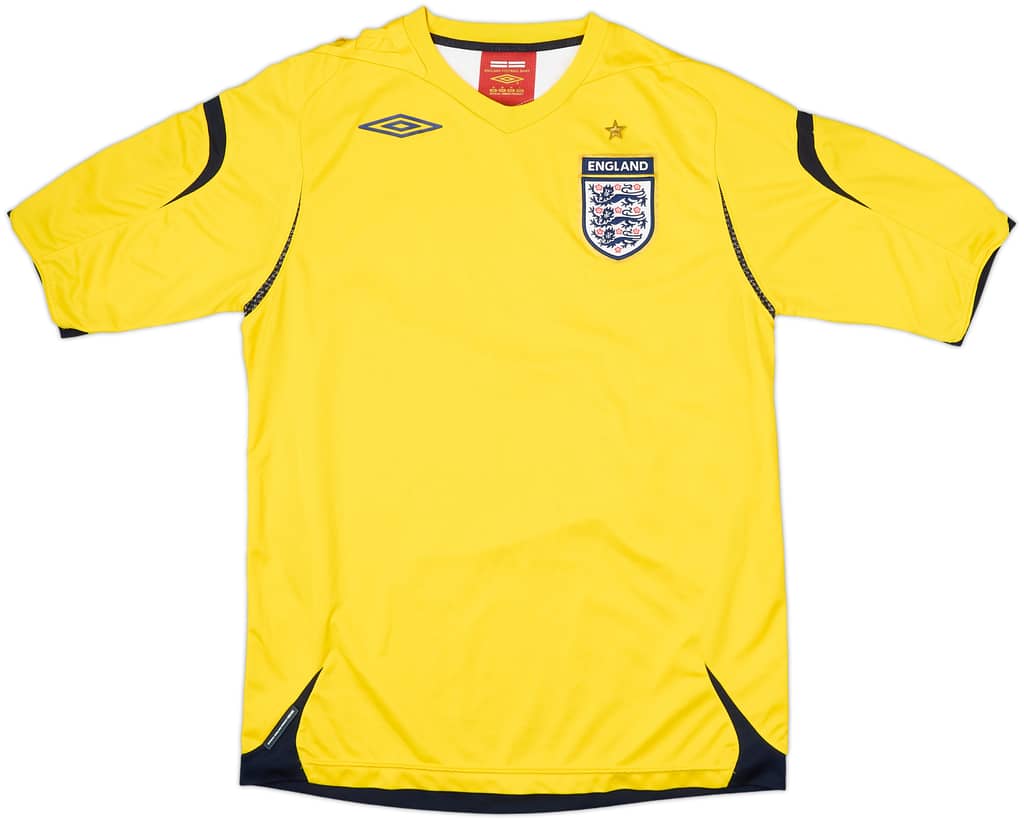 2006-07 England GK S/S Shirt - 5/10 - (M)
