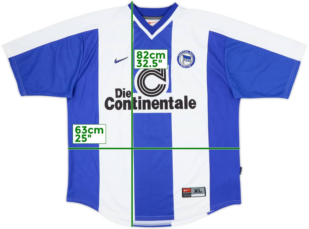 1999-00 Hertha Berlin Home Shirt - 9/10 - (XL)