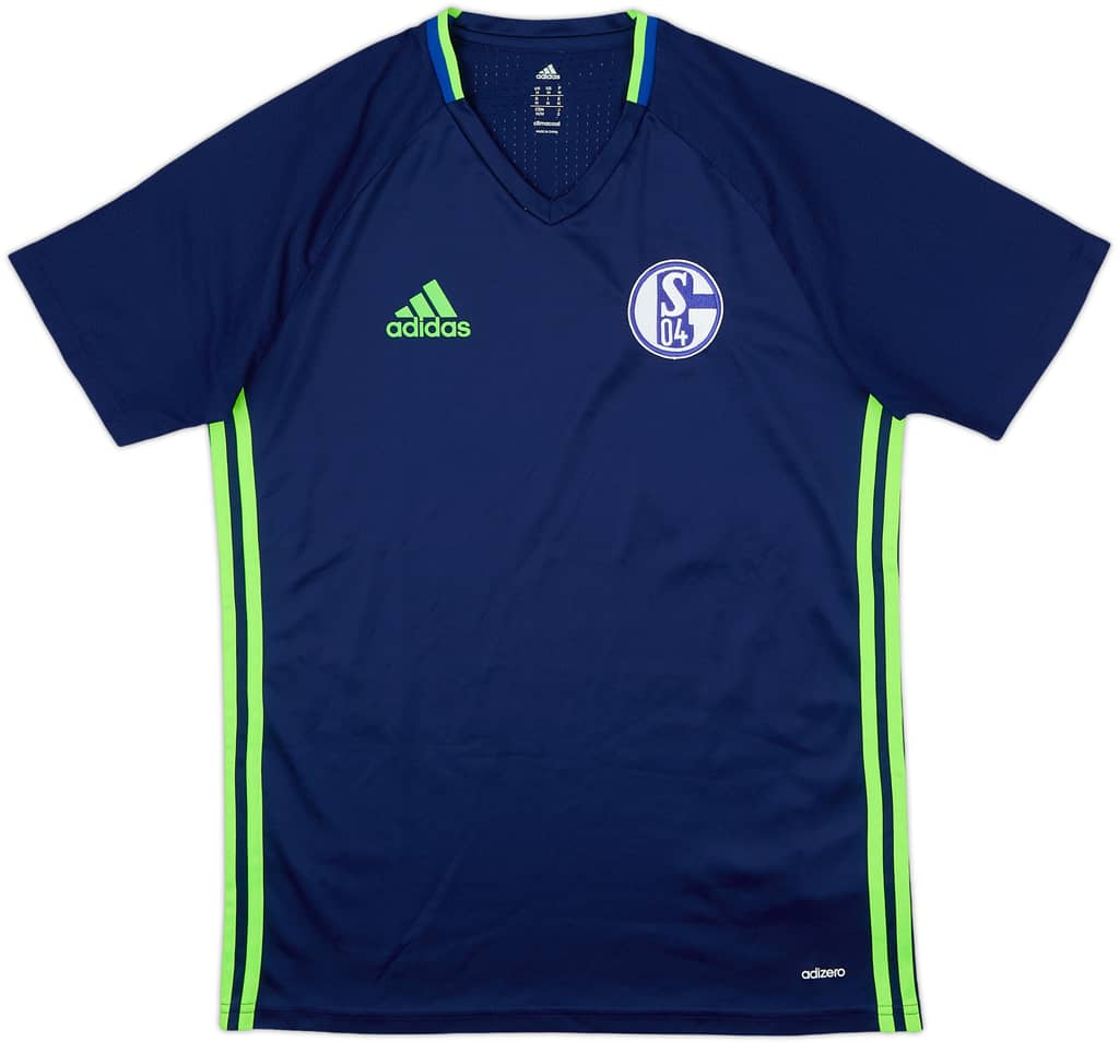 2016-17 Schalke adizero Training Shirt - 10/10 - (M)
