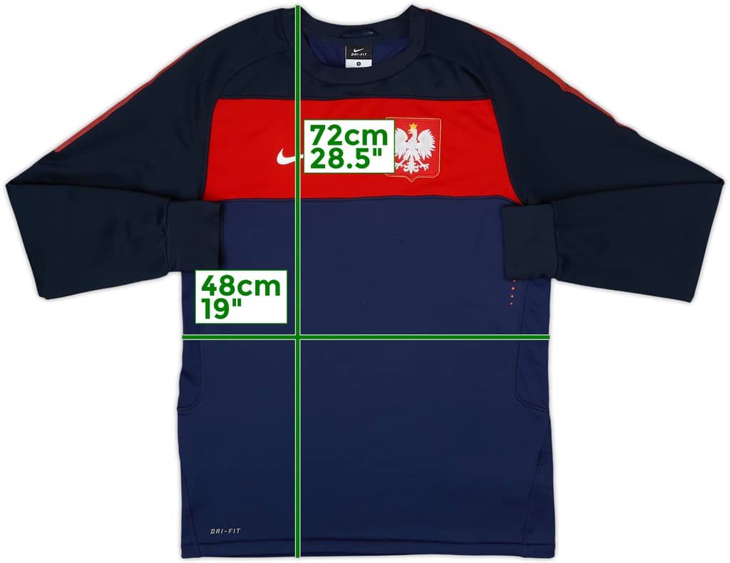 2010-12 Poland Nike Training L/S Shirt - 10/10 - (S)