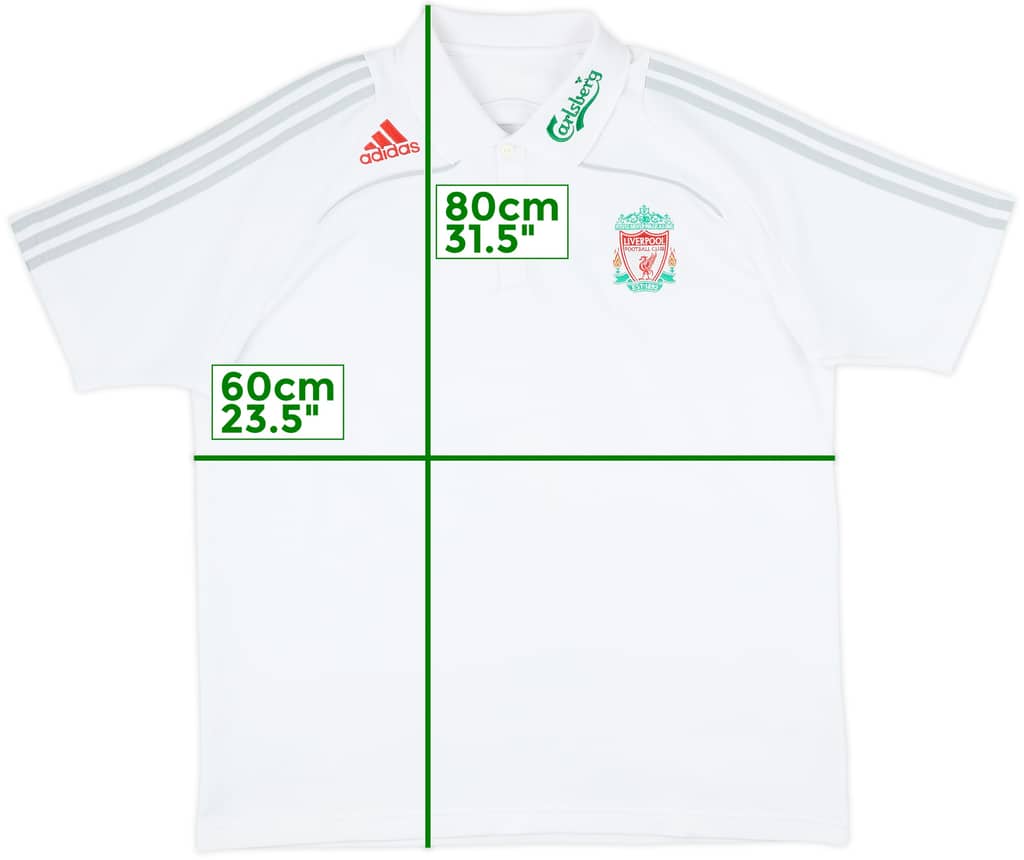 2008-09 Liverpool adidas Polo Shirt - 8/10 - (XXL)
