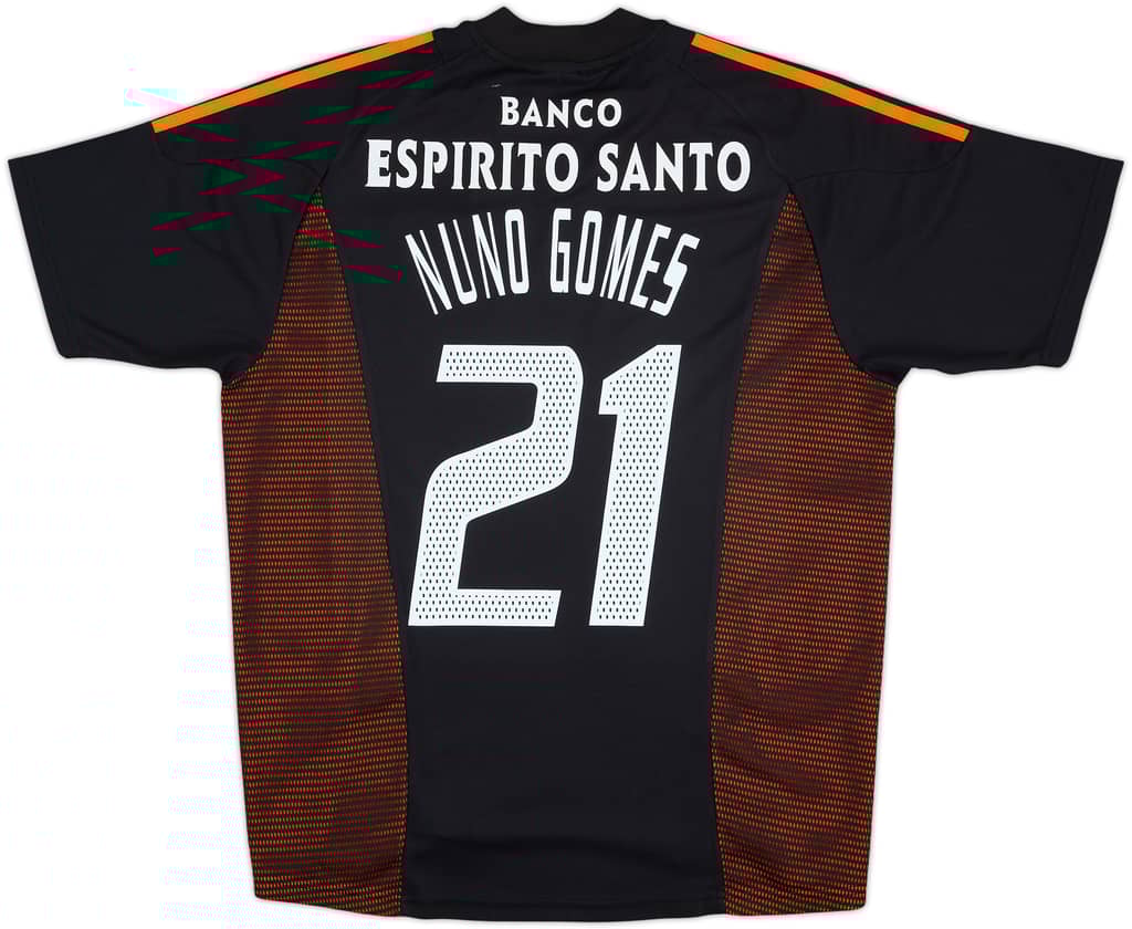 Camiseta de visitante del Benfica 2002-03 Nuno Gomes #21 - 6/10 - (L)