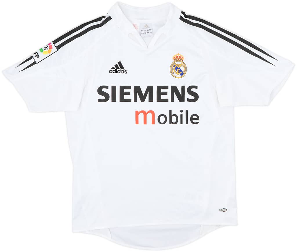 2004-05 Real Madrid Home Shirt - 8/10 - (L.Boys)