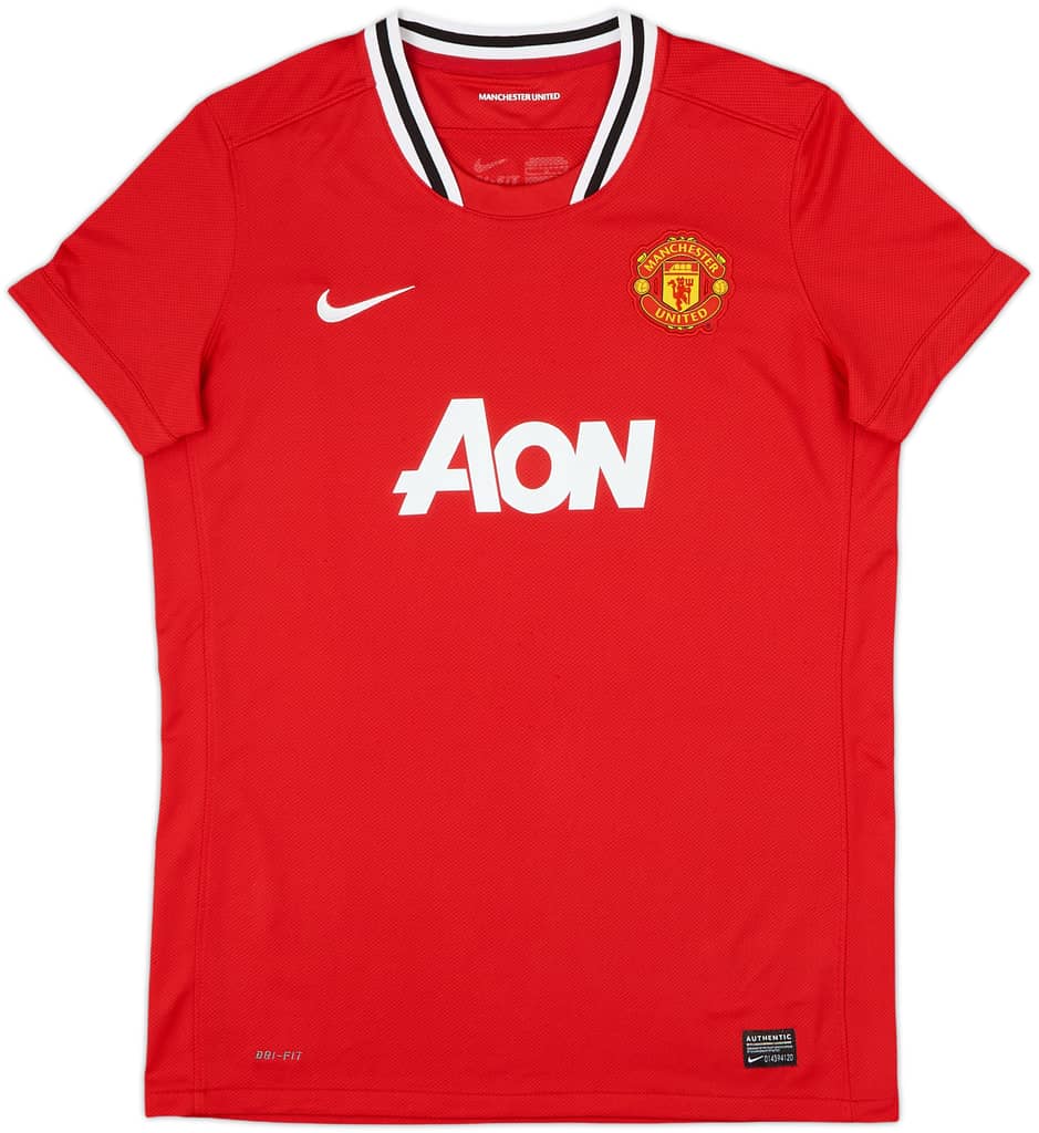 2011-12 Manchester United Home Shirt - 9/10 - (Women's L)