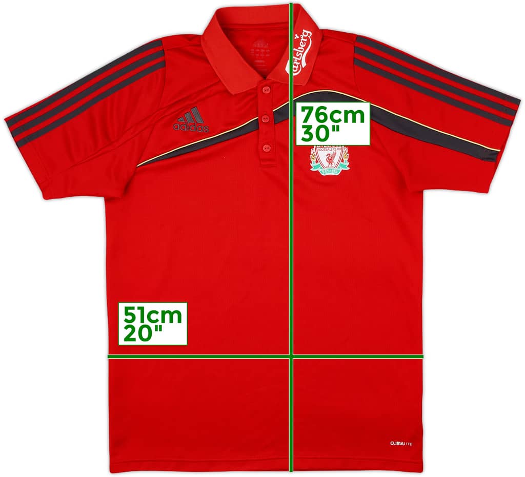 2009-10 Liverpool adidas Polo Shirt - 9/10 - (S)