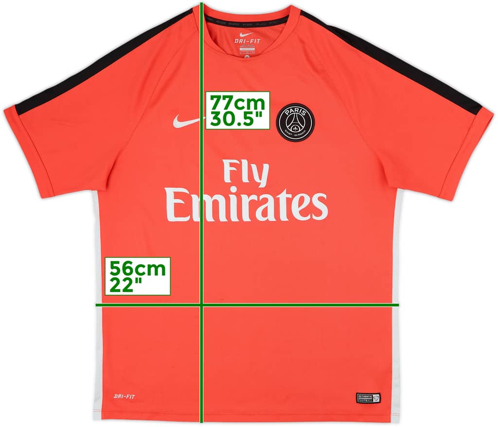 2015-16 Paris Saint-Germain Nike Training Shirt - 7/10 - (XL)