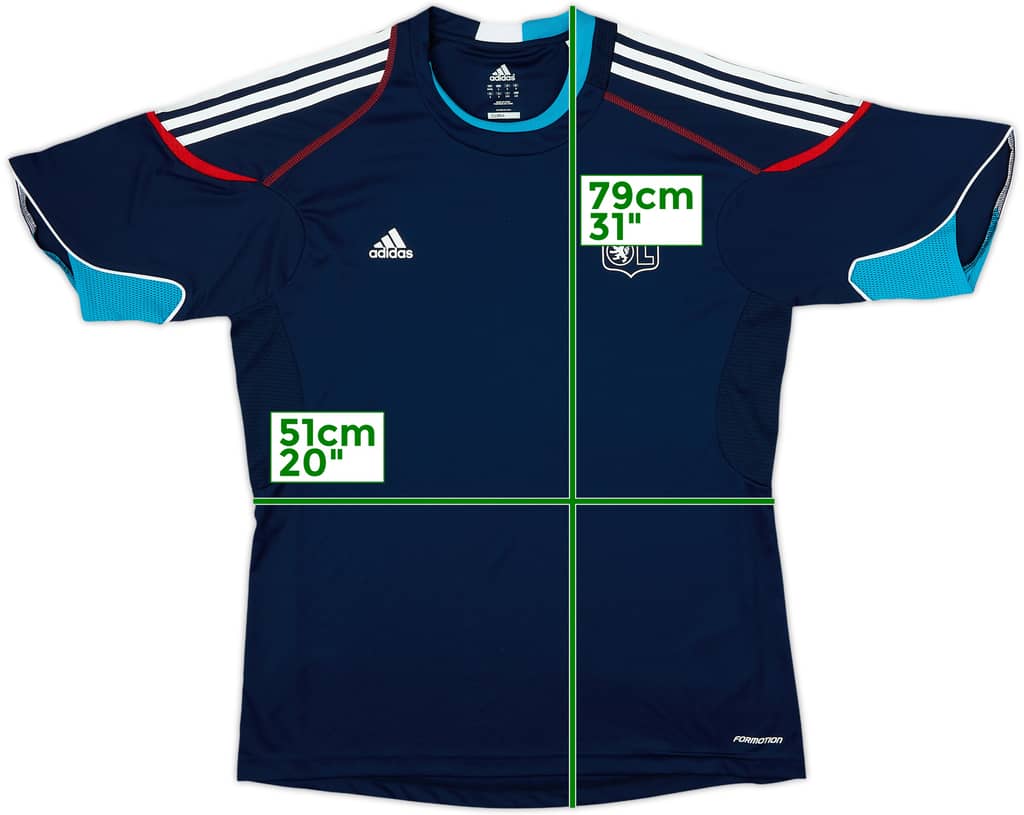 2010-11 Lyon adidas Formotion Training Shirt - 10/10 - (L)