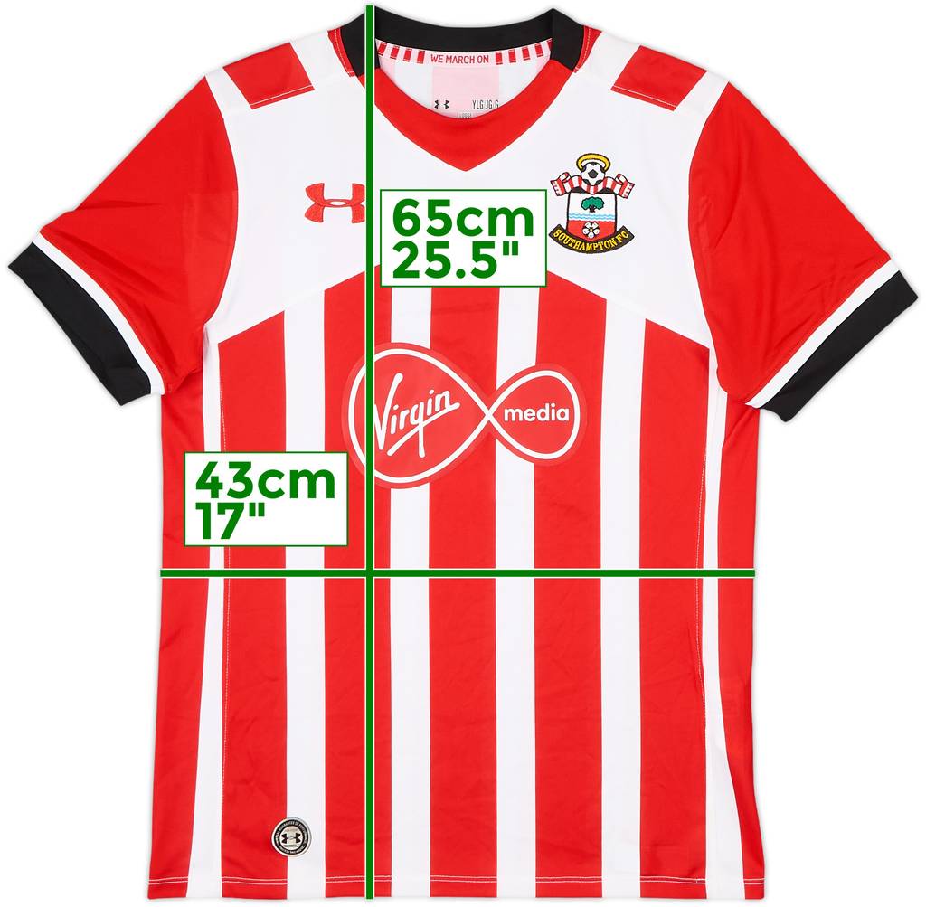 2016-17 Southampton Home Shirt - 9/10 - (L.Boys)